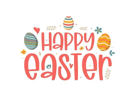 Happy Easter Lettering 2153712 Vector Art At Vecteezy