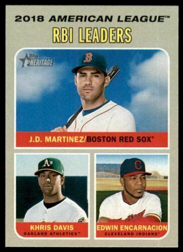 Topps Heritage Martinez Davis Encarnacion Al Rbi Leaders Ebay