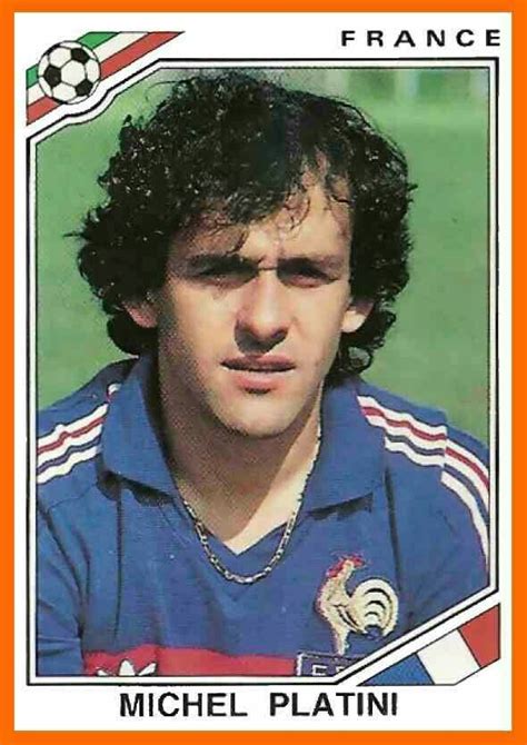 Michel Platini Of France 1986 World Cup Finals Card Michel Platini