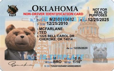 Oklahoma ID Card Template V2 1200DPI