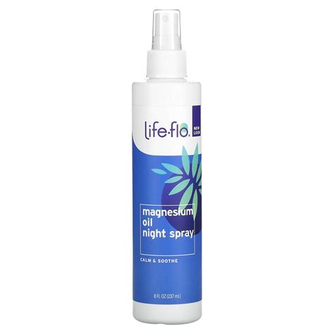 Life Flo Magnesium Oil Night Spray 8 Fl Oz 237 Ml