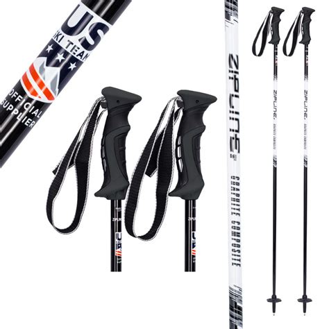 Zipline Ski Poles Carbon Composite Graphite Lollipop Us