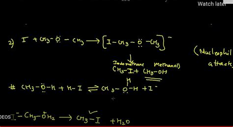 Reaction of Iodomethane to methoxy methane. - Brainly.in