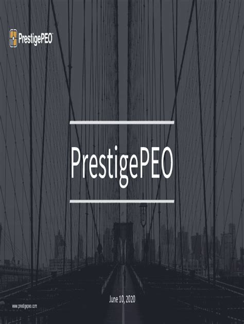 Fillable Online Prestige Peo Peo Companypayroll Employee Benefits