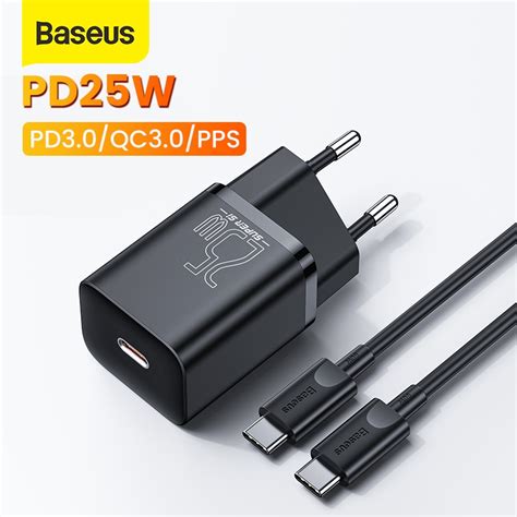 Carregador R Pido Baseus W Super Si Mini Usb C Escorrega O Pre O