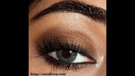 Bronze Smokey Eye Makeup Tutorial Corallista Youtube