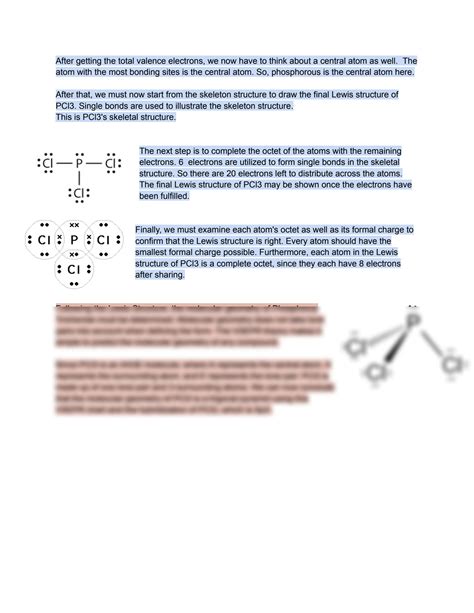 SOLUTION: Identifying molecular geometry of a phosphorus trichloride ...