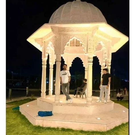 White Sandstone Gazebo At Rs Sandstone Temple In Dausa Id