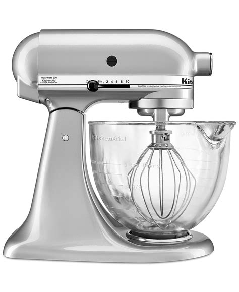 KitchenAid 5 qt. Stand Mixer with Glass Bowl & Flex Edge Beater | Cake ...