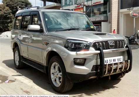 Silver Mahindra Scorpio Car S At Wd At Rs In Bengaluru Id