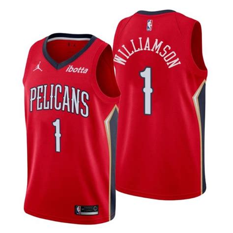 Maillot Basket New Orleans Pelicans Zion Williamson Swingman Rouge