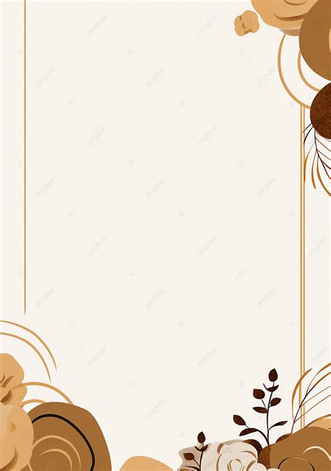 Brown Aesthetic Page Border Background Wallpaper Image For Free