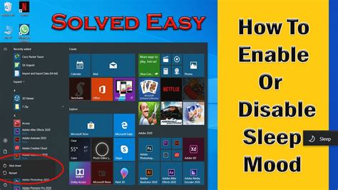 How To Enable And Disable Sleep Mode In Windows 10 87 Easily Youtube
