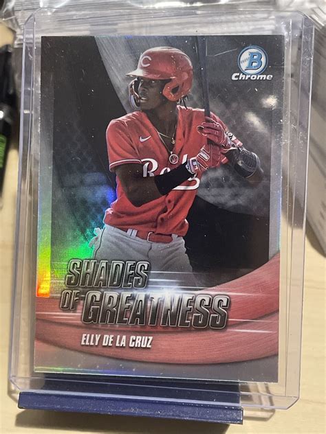 Bowman Chrome Shades Of Greatness Sg Elly De La Cruz Rc Ebay