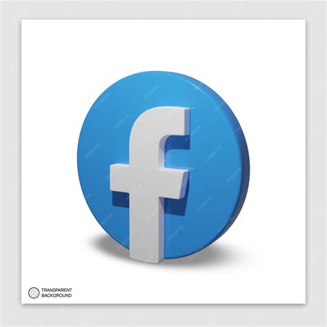 Premium PSD | 3d facebook icon