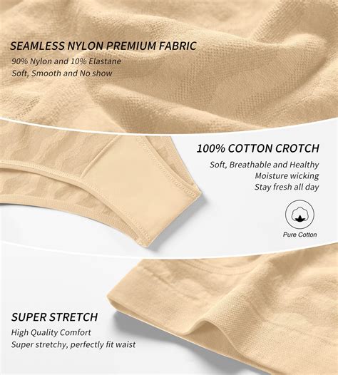 Snapklik Sharicca Seamless Bikini Underwear For Women Super Stretch Sexy Low Rise Cheeky