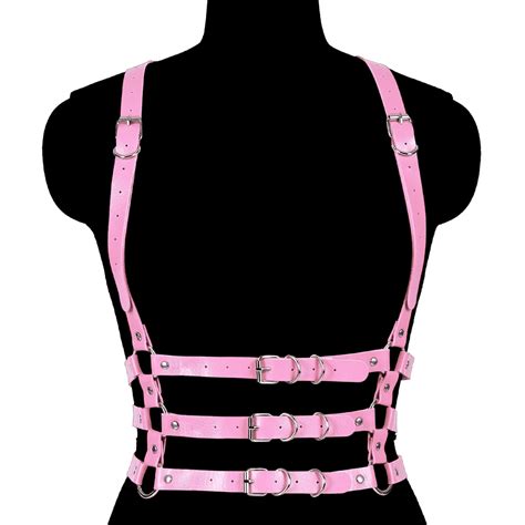 Handmade Sexy Lingerie Gothic Leather Harness Fetish Decoration