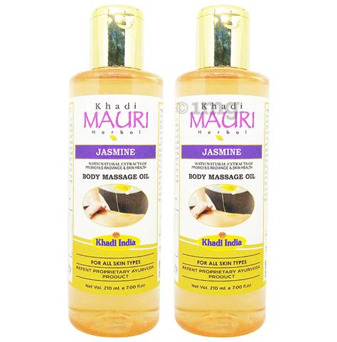 Khadi Mauri Herbal Jasmine Body Massage Oil 210ml Each Buy Combo