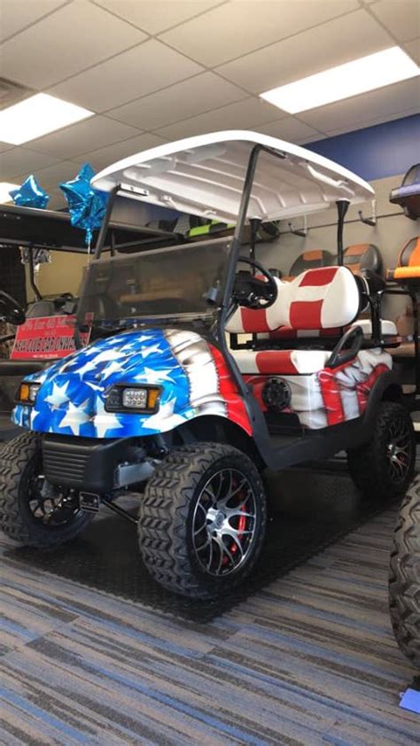 4th Of July American Flag And Patriotic Custom Golf Cart Gallery Golf