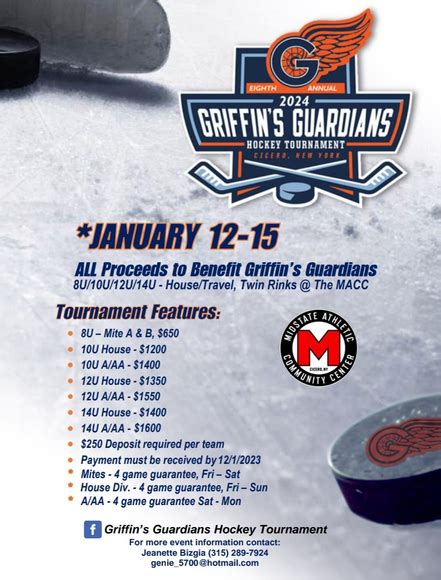 Annual Hockey Tournament - GRIFFIN'S GUARDIANS