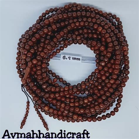 Jual Tasbih 1000 Kokka Kaukah Bulat Polos 8mm Coklat Di Lapak Avmah