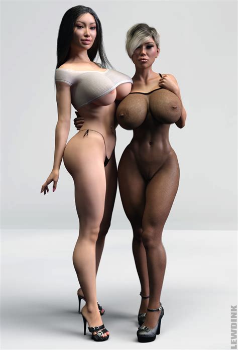 Asian American Bimbo Mei And Kim By Lewdink Hentai Foundry