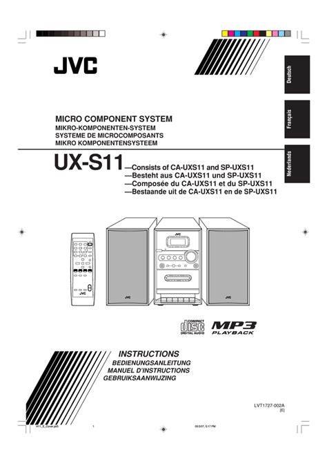 Jvc Sp Uxs11 Micro Component System Ux S11 Ux S11 Ca Uxs11 Handleiding Manualzz