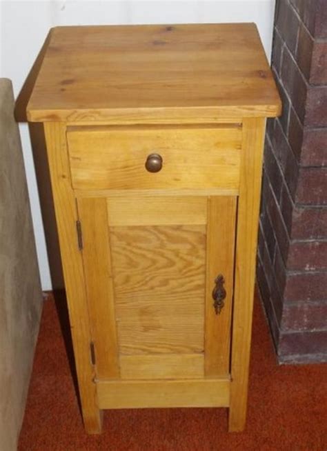 Pine Bedside Cabinet With Drawer And Door Bedside Cabinets Furniture