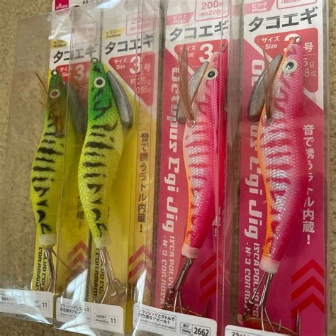 Yahooオークション ダイソー タコエギ 3号 4本セット 新品 Daiso 岸