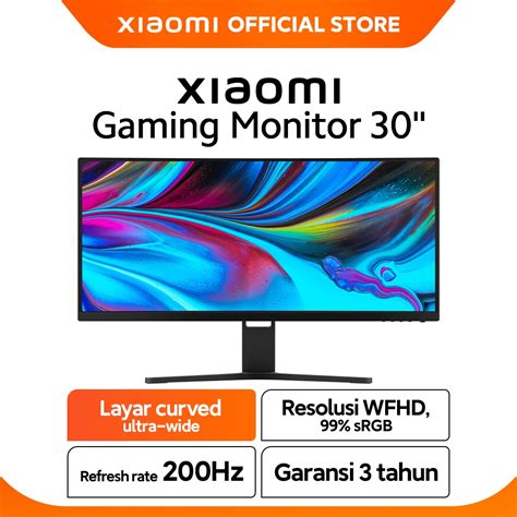 Jual Official Xiaomi Curved Gaming Monitor 30 200hz Wfhd 99 Srgb Garansi 3 Tahun Shopee