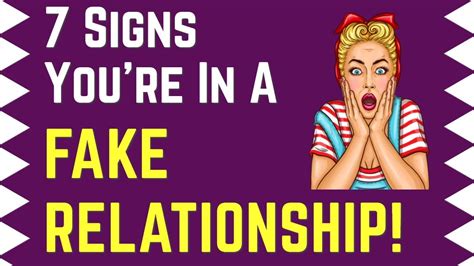 7 Signs Youre In A Fake Relationship 💔 Youtube