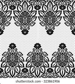 Seamless Lace Pattern Flower Vintage Vector Stock Vector Royalty Free