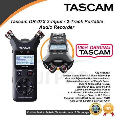 Jual Tascam Dr X Dr X Stereo Handheld Audio Recorder Dr X Shopee