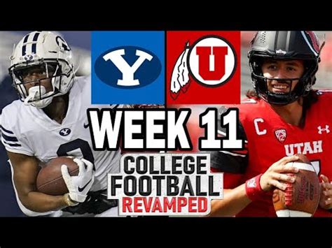 BYU At Utah Week 11 Simulation 2024 Rosters For NCAA 14 YouTube