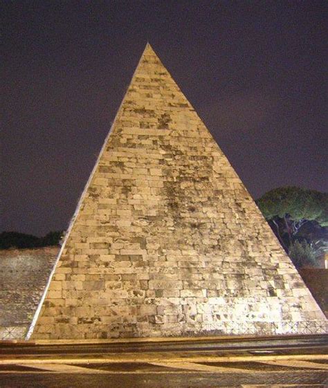 Rome, Pyramid of Cestius from the east - Livius