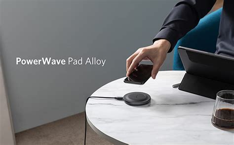 Anker Bezprzewodowa ładowarka 15 W Max z USB C PowerWave Alloy Pad