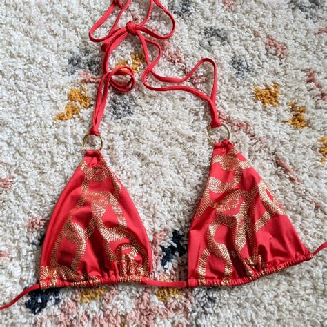 L Space String Bikini Triangle Top Gem