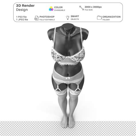 Femmes Portant De La Lingerie Mockup Mod Lisation D Fichier Psd Lingerie Sexy R Aliste Psd