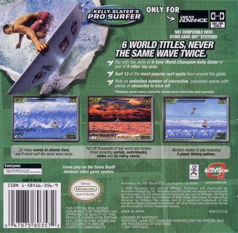 Kelly Slater S Pro Surfer Cover Or Packaging Material MobyGames