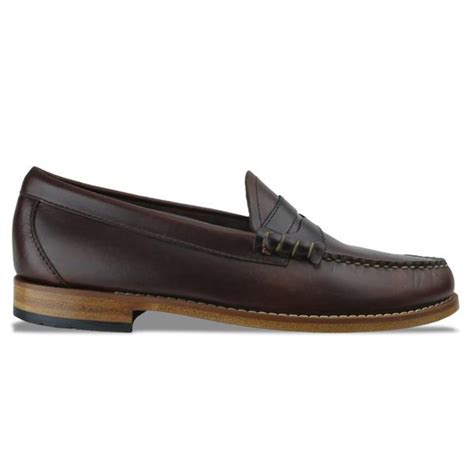 G H Bass And Co Bass Weejuns Larson Pull Up Loafer Dark Brown Leather In Black For Men Lyst