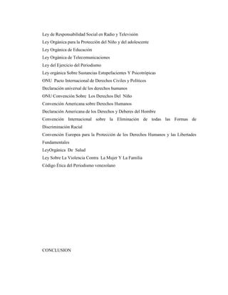 Organismos Que Regulan Los Medios De Comunicaci N En Venezuela