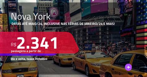 Passagens Para Nova York A Partir De R Ida E Volta C Taxas