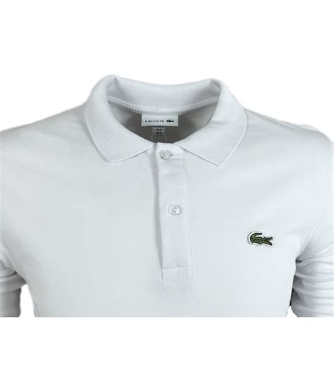 Купить - Белое поло с длинным рукавом Lacoste L600-3-L600-3 - в ...