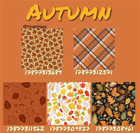 Autumn Fall Decals For Roblox In Fall Decal Bloxburg Decals