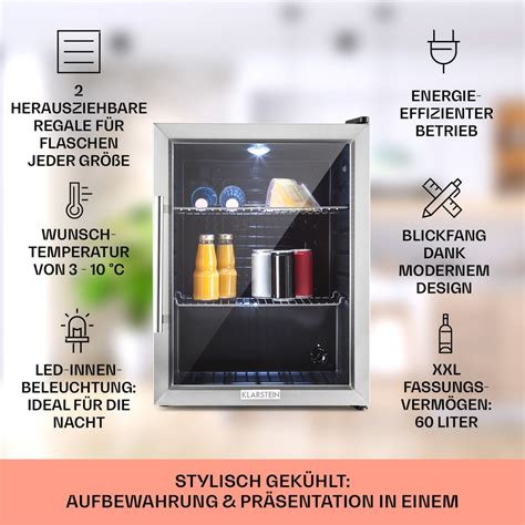 Klarstein Mini K Hlschrank Mit Glast R Kaufland De