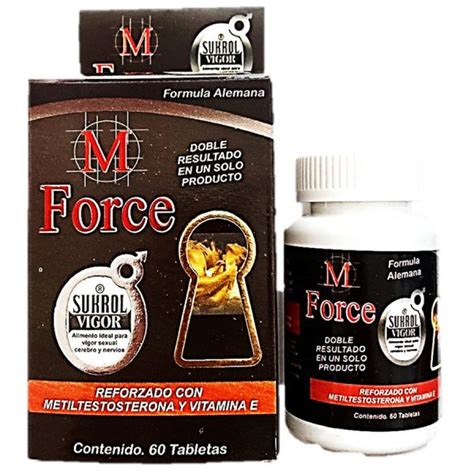 M Force Con 60 Tabletas Tratamiento Sexual Masculino Con Damiana Maca