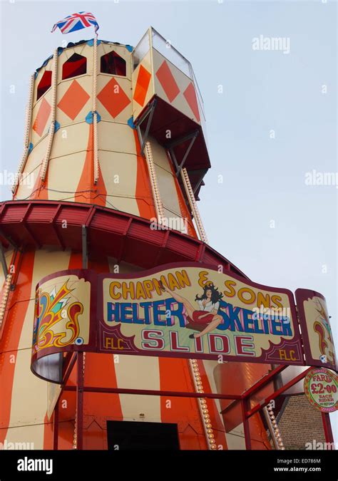 traditional helter skelter slide Stock Photo - Alamy