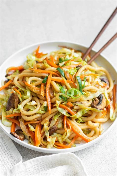 Gebratene Udon Nudeln Mit Gem Se Yaki Udon Kitchen Diaries