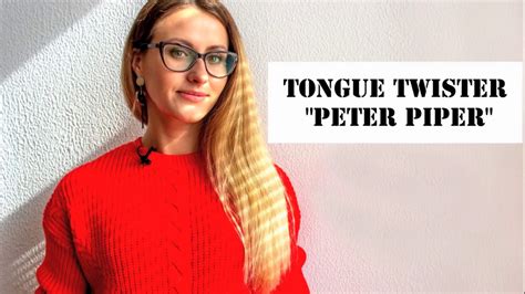 Tongue Twister Peter Piper Youtube