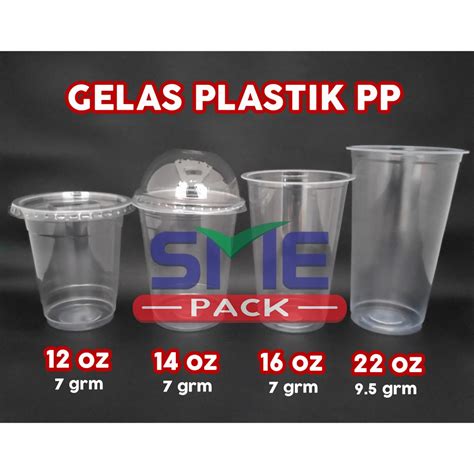 GELAS SAJA Gelas Plastik 12 14 16 22 Oz Cup Plastik 12 14 16